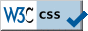 logo di validazione del W3C del CSS della pagina